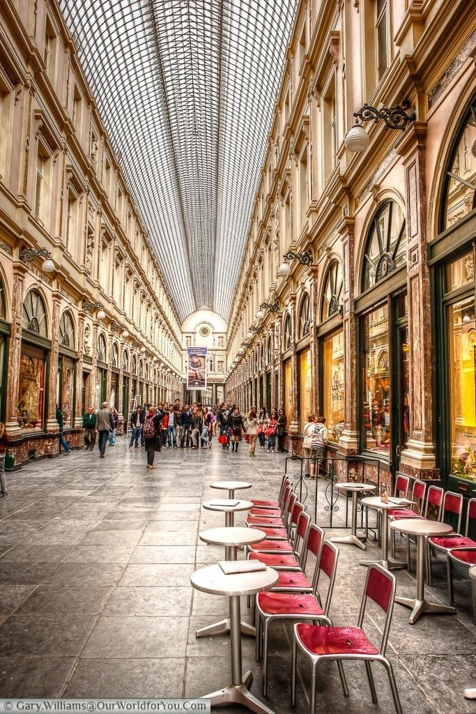 Galeries Royales Saint-Hubert, Brussels, Belgium