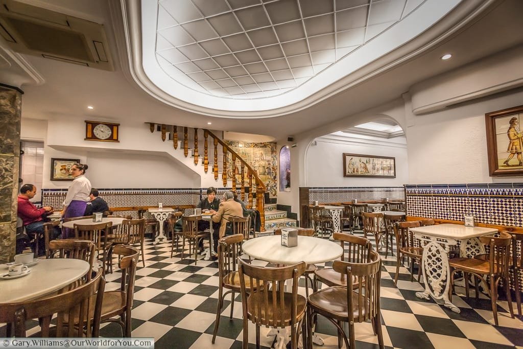 Inside the Horchateria de Santa Catalina, Valencia, Spain