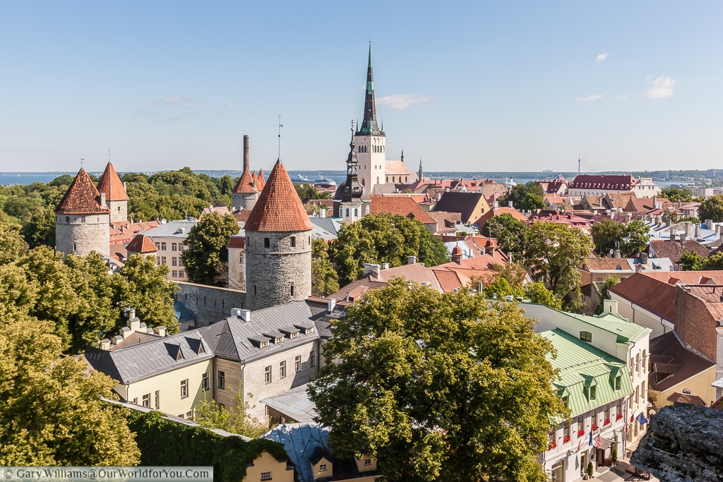 Patkuli viewing platform - one of the best views of Old Tallinn, Estonia