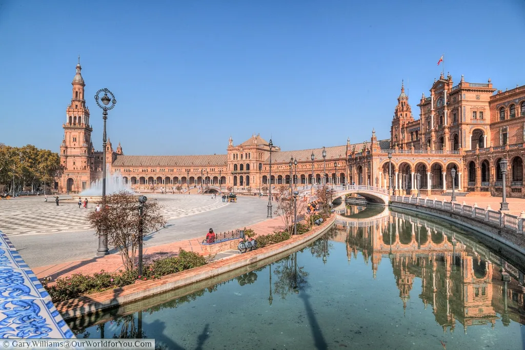 The magical Plaza de Espana, Seville, Spain