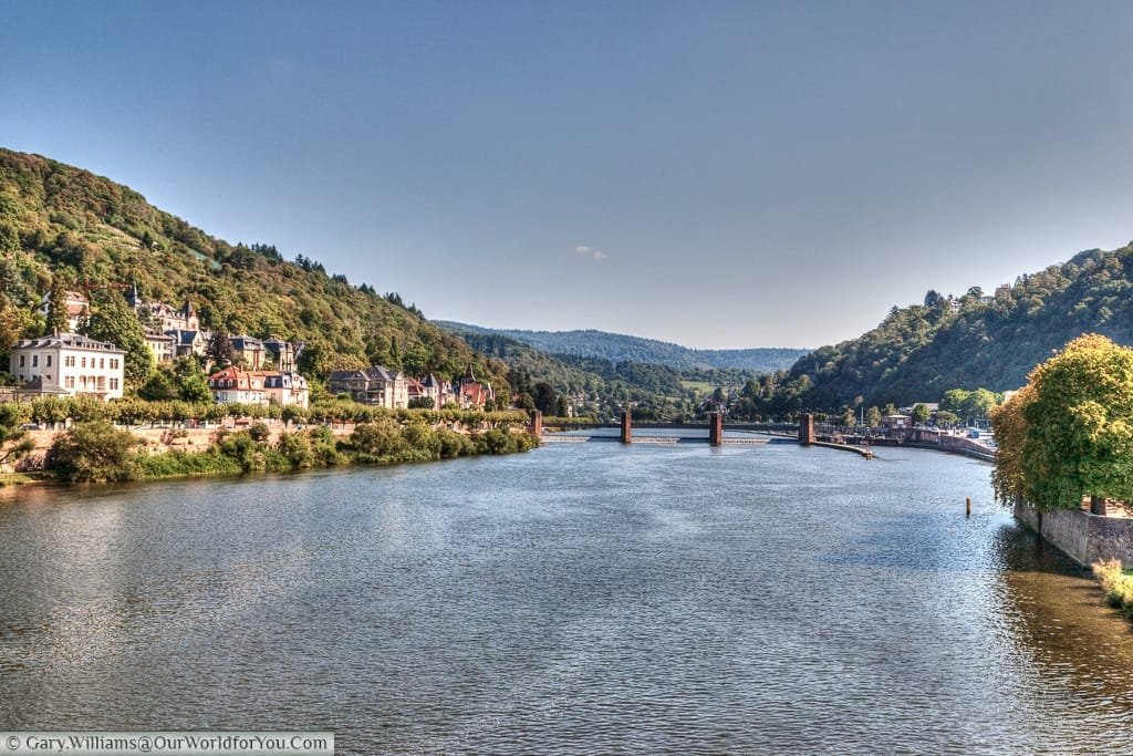 The River Neckar, Heidelberg, Baden-Wurttemberg, Germany