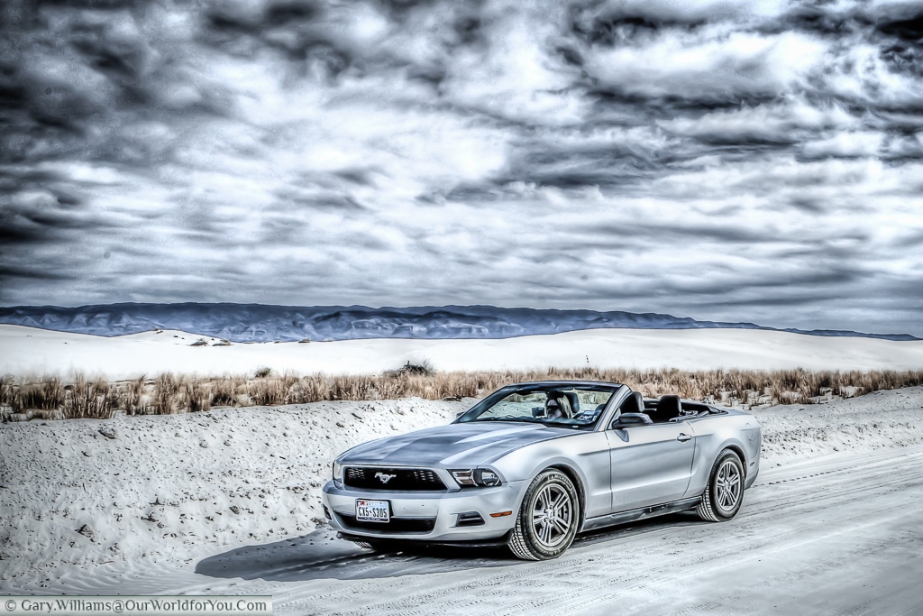 The Mustang in White Sands National Monument, New Mexico, USA
