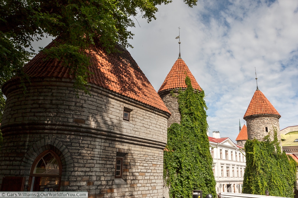 The Viru Gate in the old city walls, Tallinn, Estonia