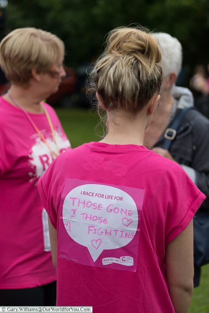 A message for all at the Pretty Muddy Cancer Research event, Cardiff, UK