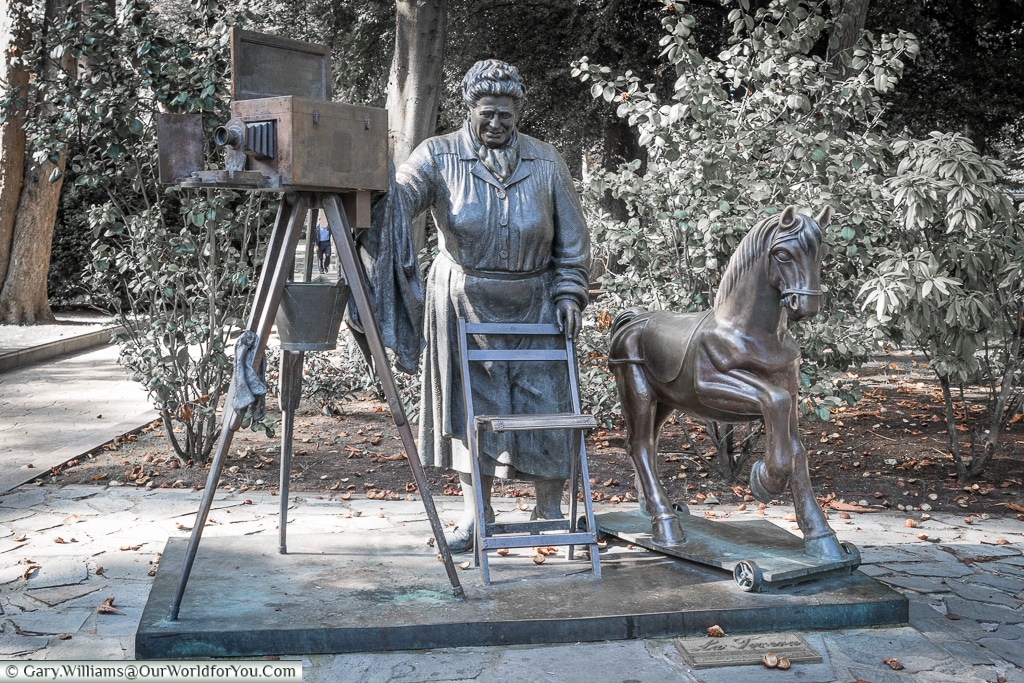 The statue named ‘La Torera’, Oviedo, Spain