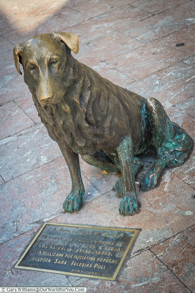 ‘Rufo’ dedicated to a homeless dog in Oviedo, Spain