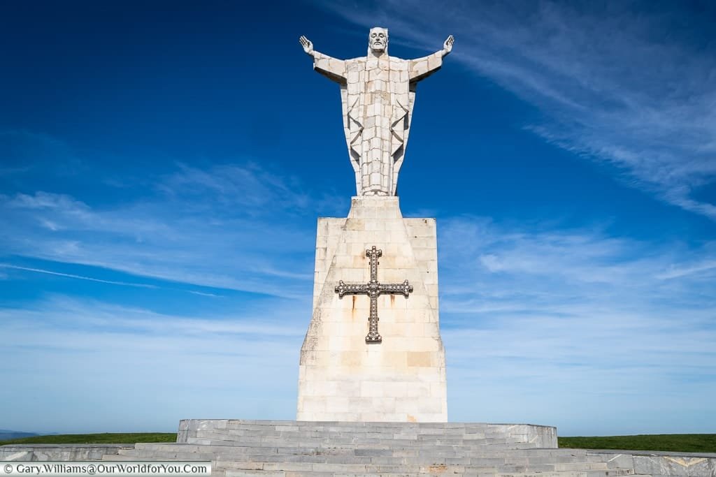 The Statue of Christ on Mount Naranco, Oviedo, Spain