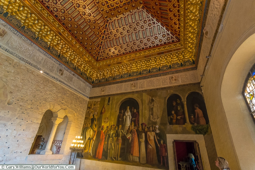 A mural at the end of the Galley Room, Alcázar, Segovia, Spain