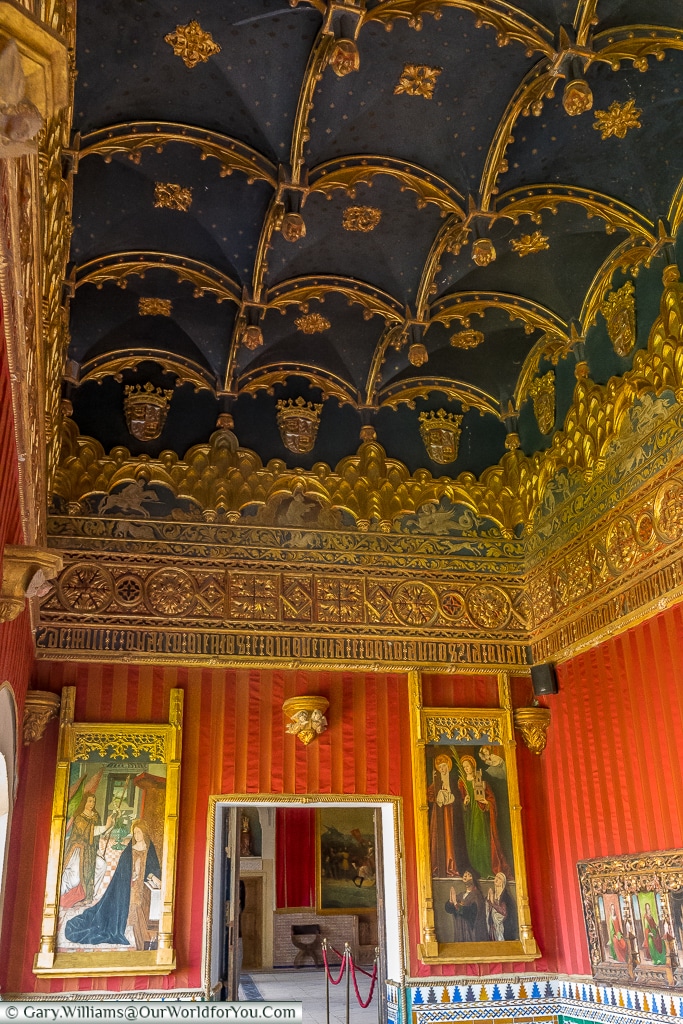 A view of the Cord Room, Alcázar, Segovia, Spain