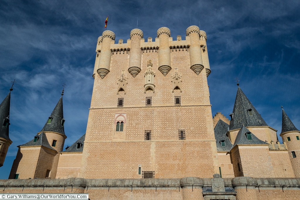 The Juan II tower of the Alcázar, Segovia, Spain