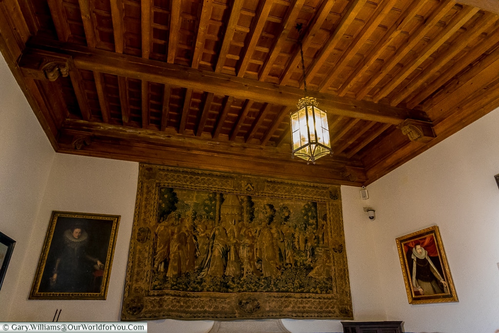 The 'Sala de la Chimenea' inside the Alcázar, Segovia, Spain