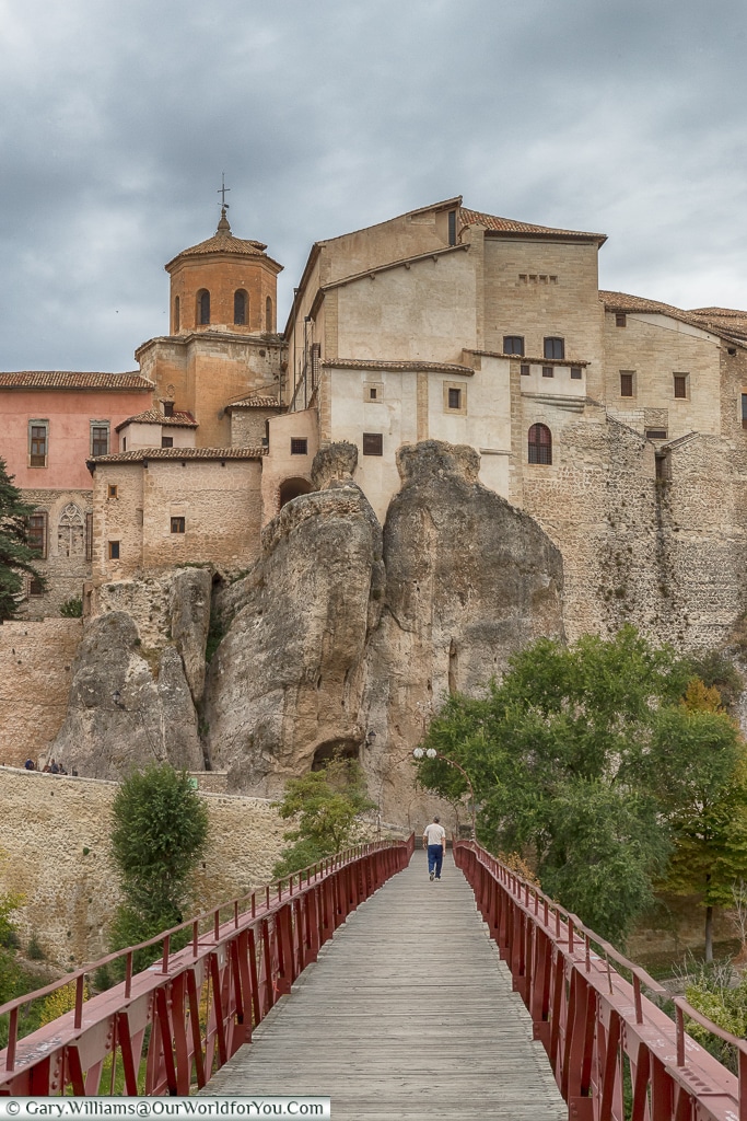 Just look straight ahead - the view across the bridge, Cuenca, Spain