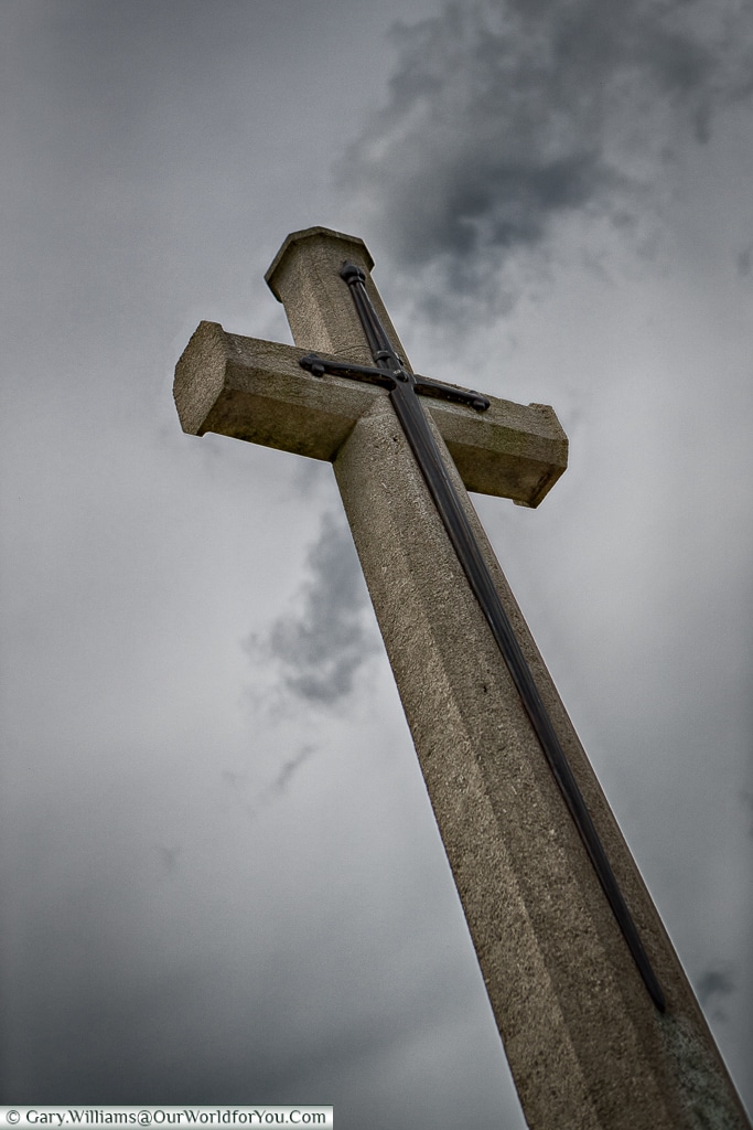 The Cross at Marfaux British Cemetery, Champagne Region, France