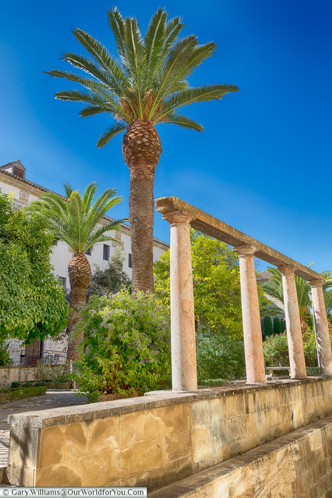 The courtyard of Palacio de Jabalquinto, Baeza, Spain