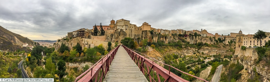 The pano view of Cuenca, Spain