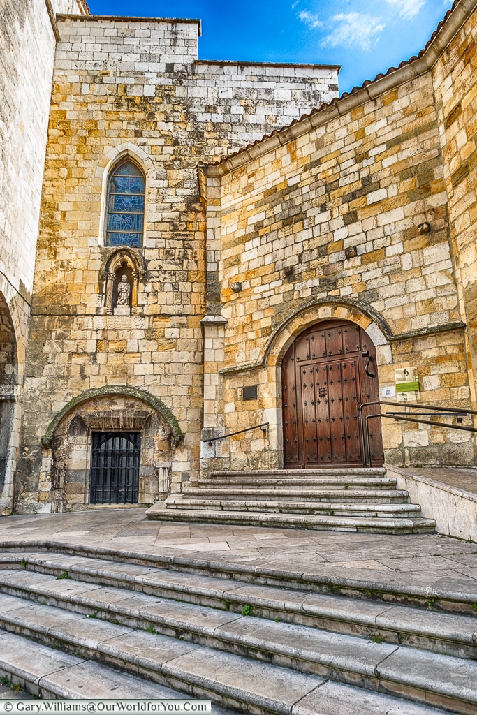 A door to the Cathedral, Santander, Spain