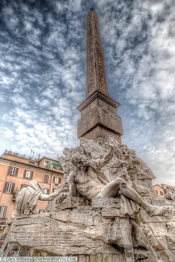 Fontana dei Quattro Fiumi, Rome, Italy