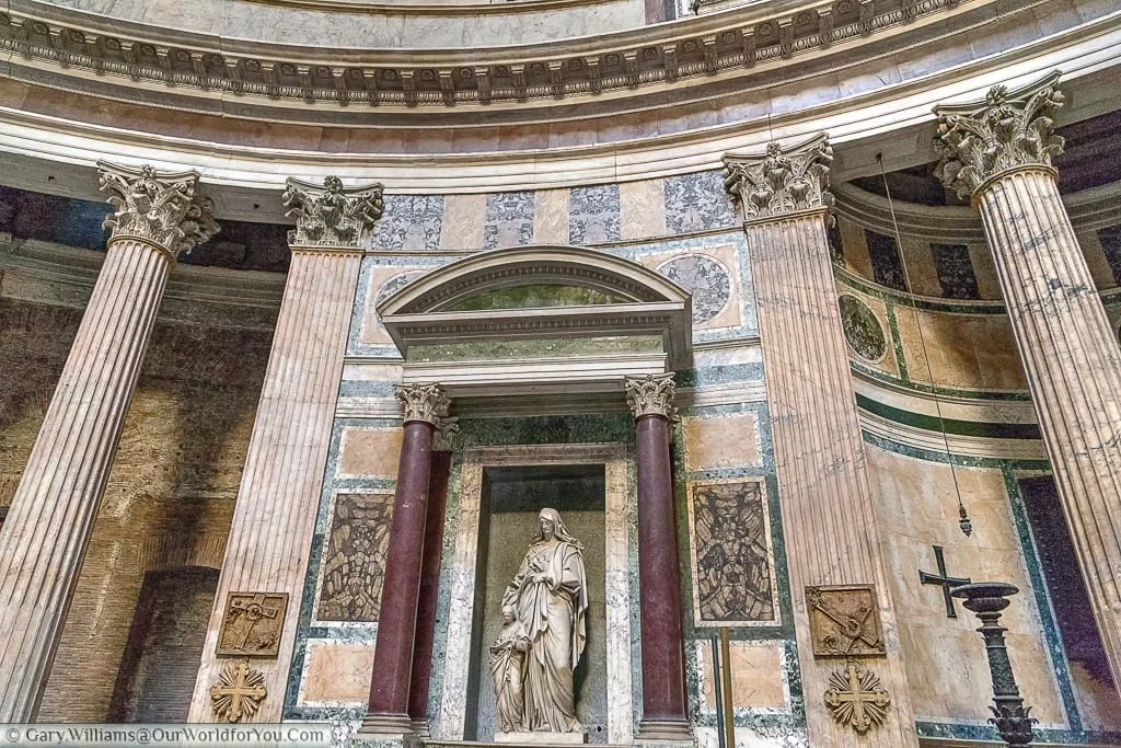 Inside the Pantheon, Rome, Italy