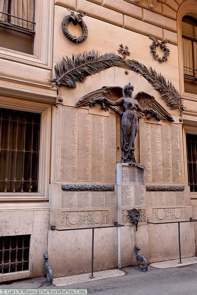 A memorial to the lost, Rome, Italy