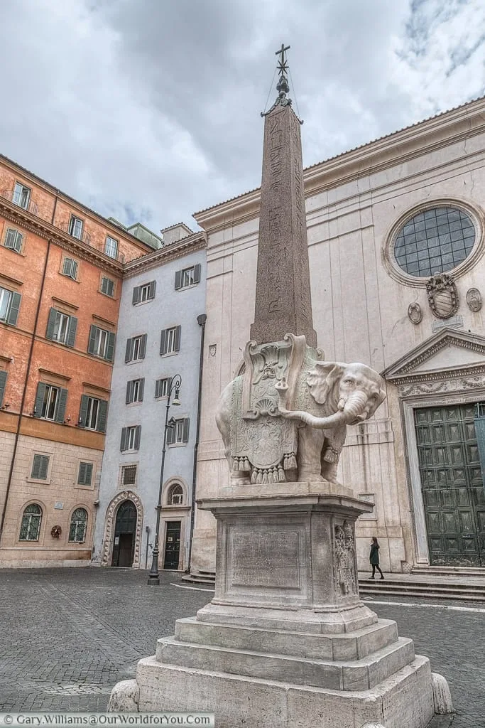 Obelisk of Santa Maria sopra Minerva, Rome, Italy