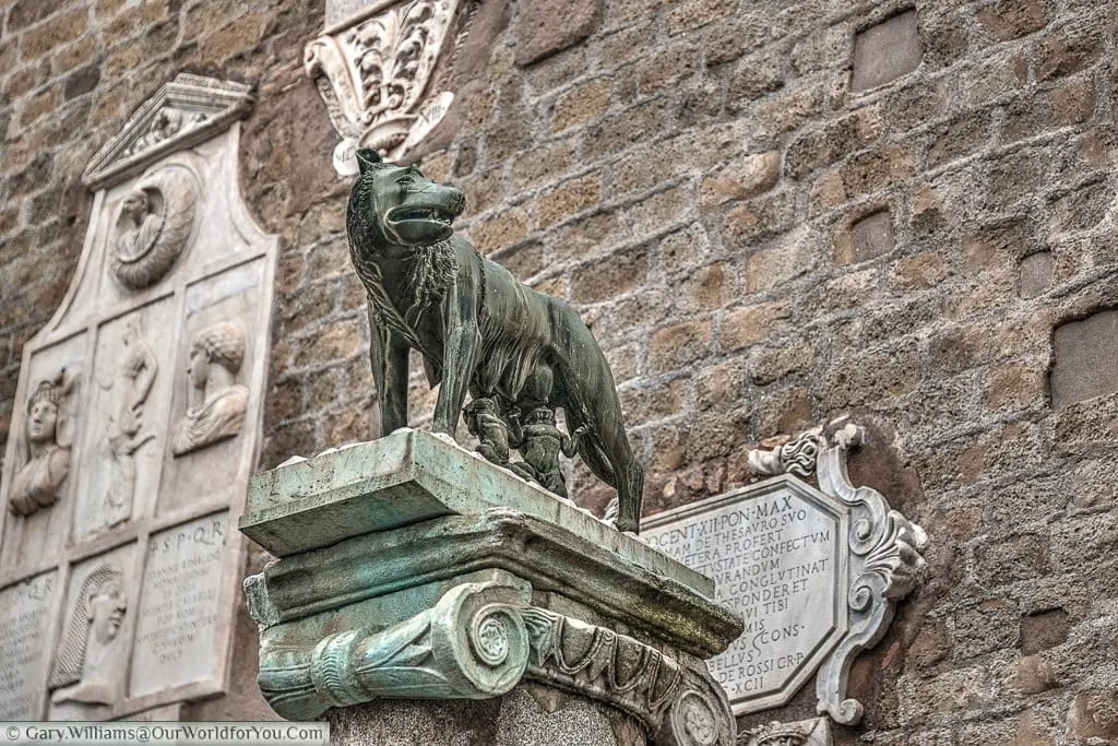 Romulus and Remus just off Piazza del Campidoglio, Rome, Italy