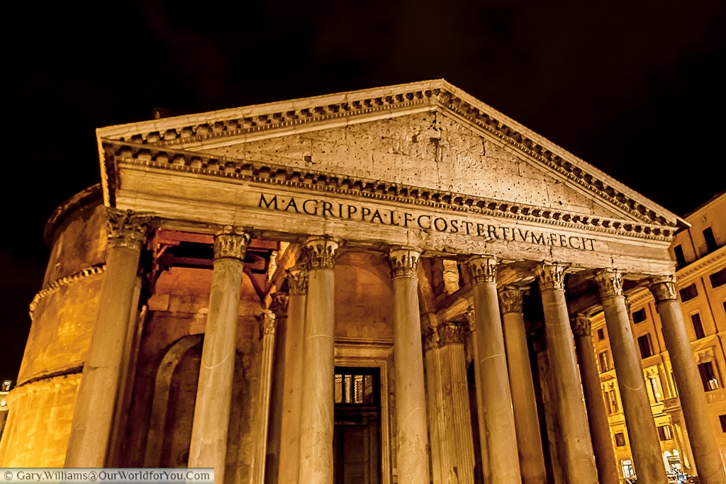 The Pantheon at night