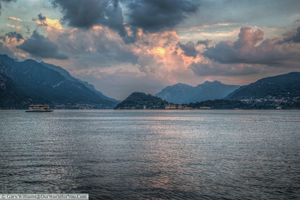The ferry between Menaggio & Varenna, Lake Como, Lombardy, Italy
