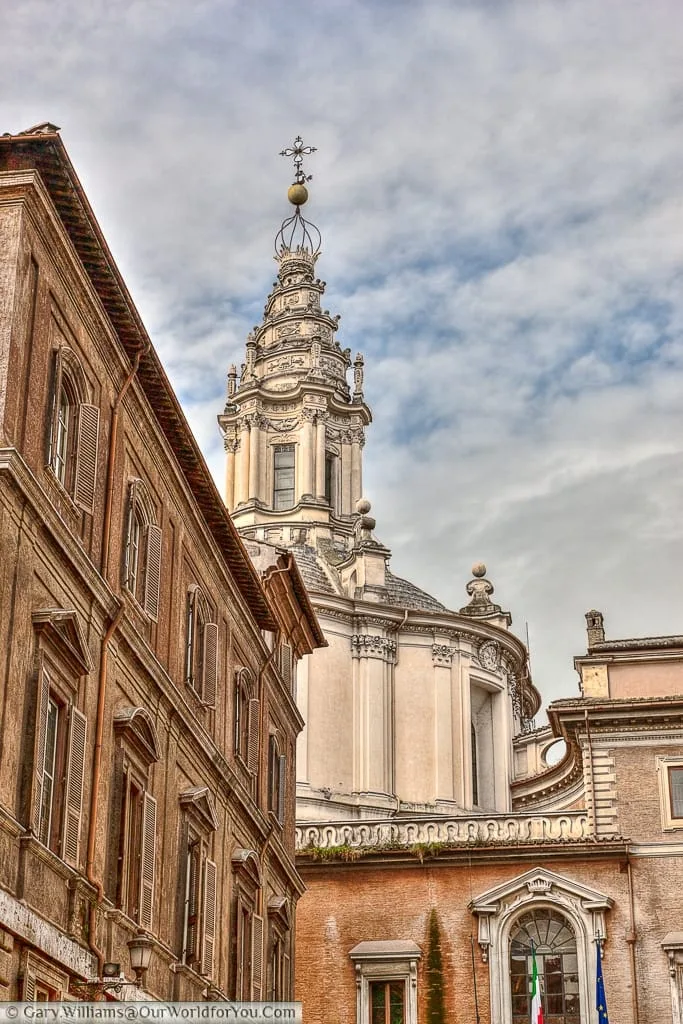 The tower of Sant'Ivo alla Sapienza-, Rome, Italy