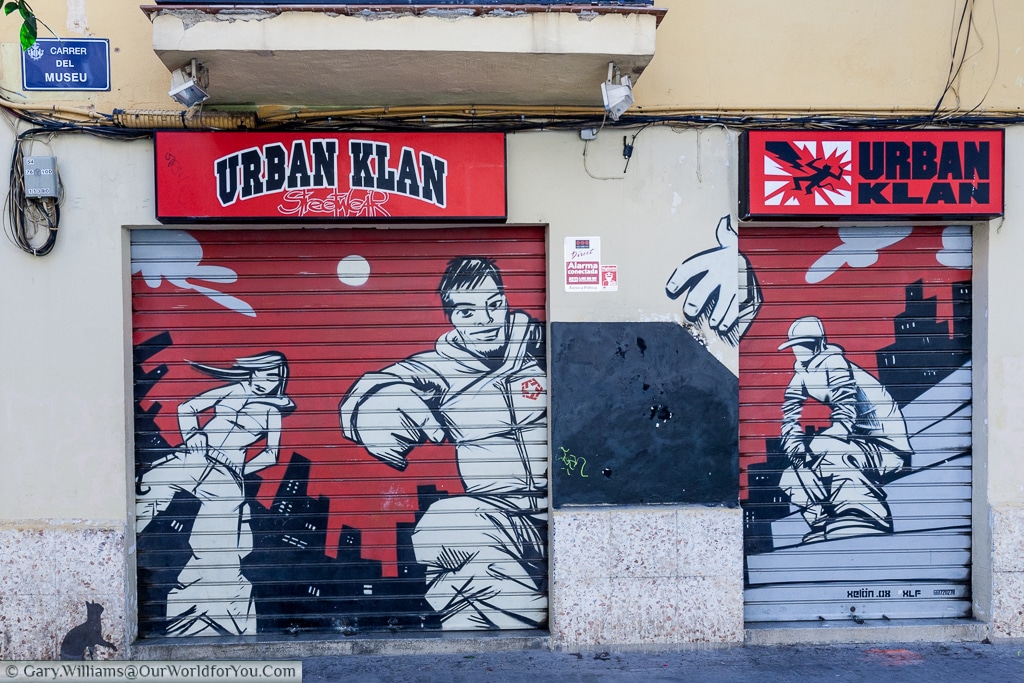 Urban Klan to be found on the Carrer del Museu, Valencia, Spain