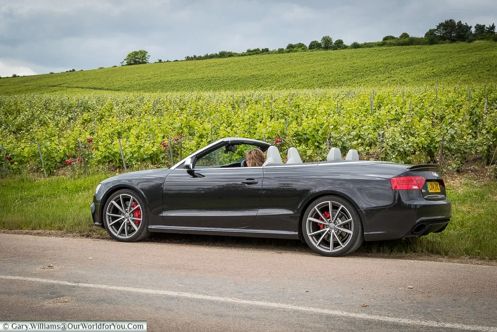 Audi pit stop, Champagne, France