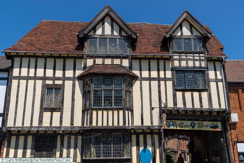 The 16th-century timber-framed Shrieve's house on Sheep Street in Stratford-upon-Avon