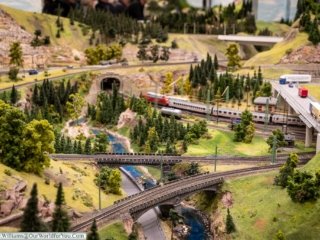 Typical European scenes, Miniatur Wunderland, Hamburg, Germany
