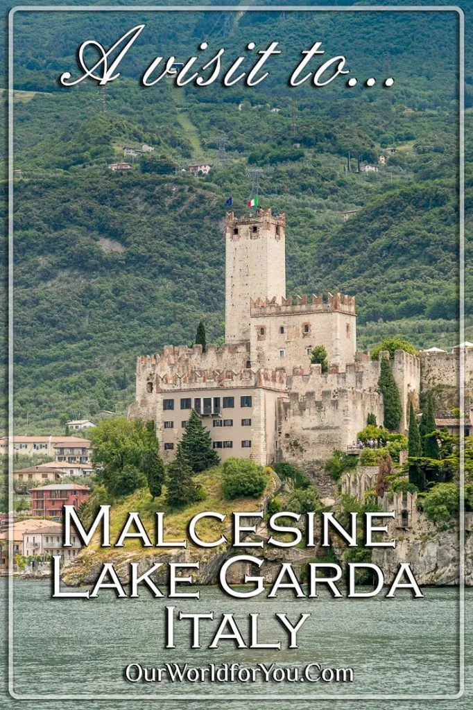 A view of Castello Scaligero taken from the lake as we approach on the ferry.