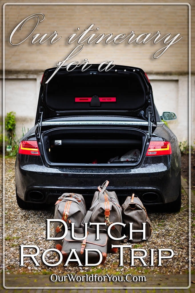 The pin image for our post - 'Our itinerary for a Dutch road-trip via Haarlem, Alkmaar & Utrecht '