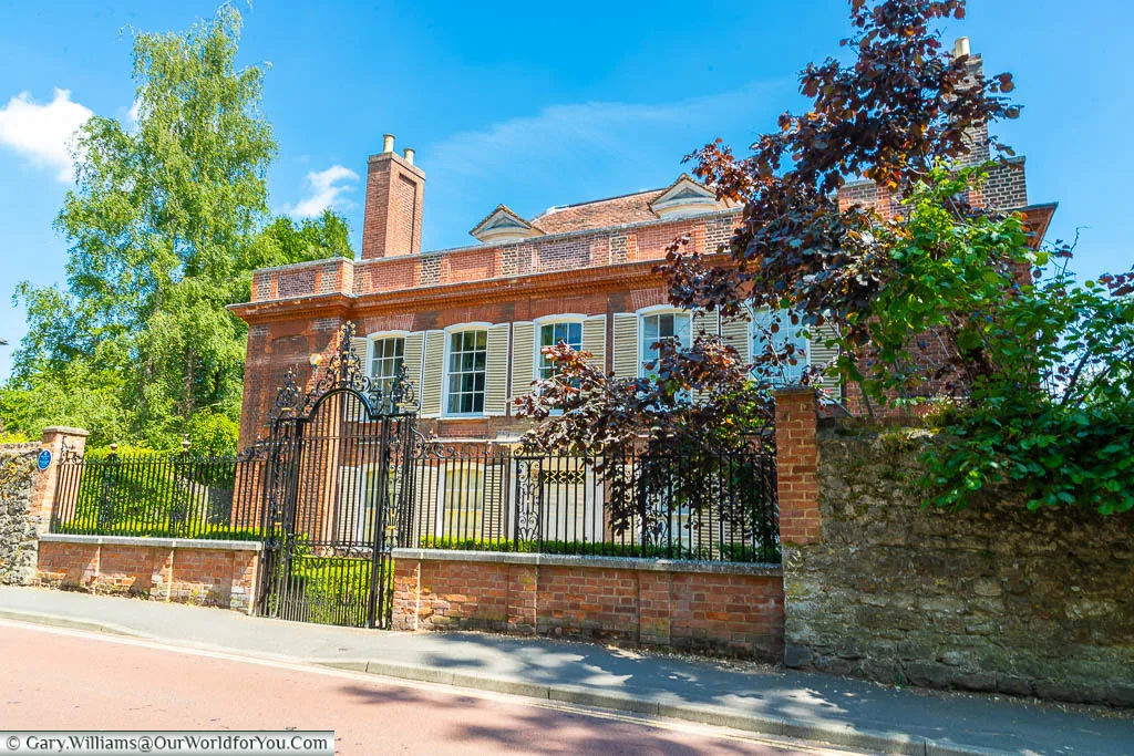 A red brick, late Stuart mansion in the Queen Anne style at the lower end of Swan Street in West Malling