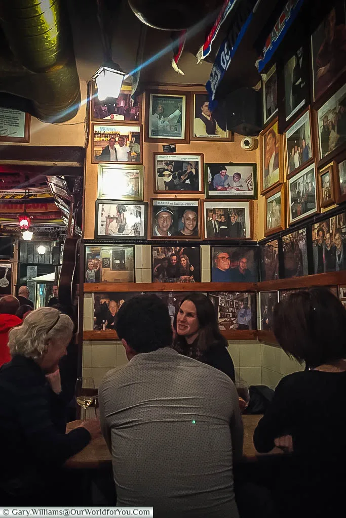 Inside Tasca do Chico, Lisbon, Portugal