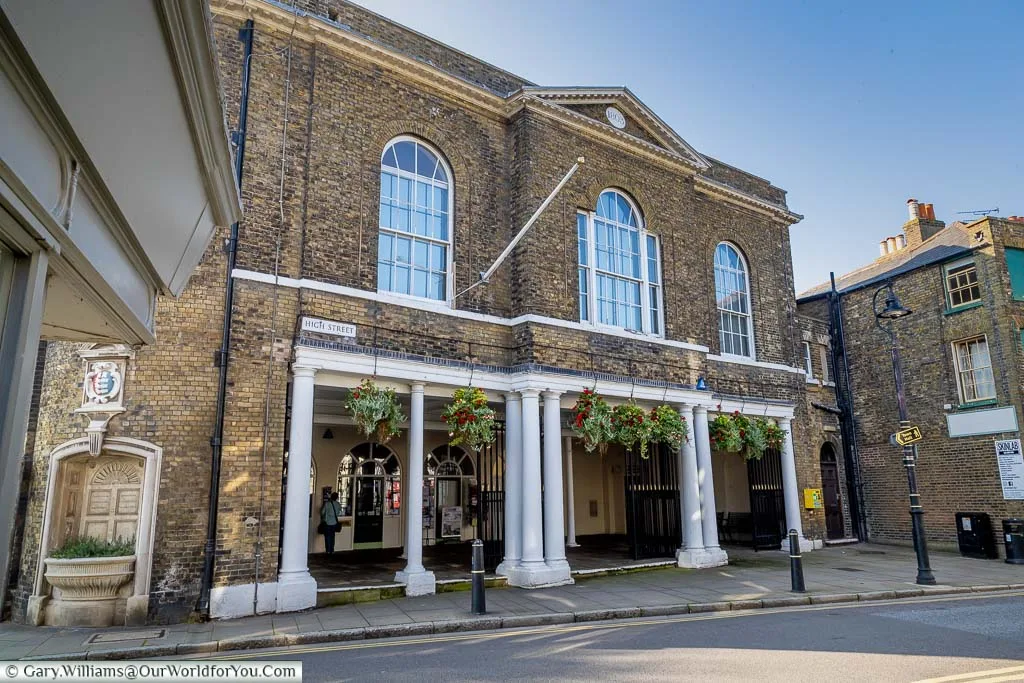 The classical styled Deal Townhall on the high street of this Kentish Coastal Town.