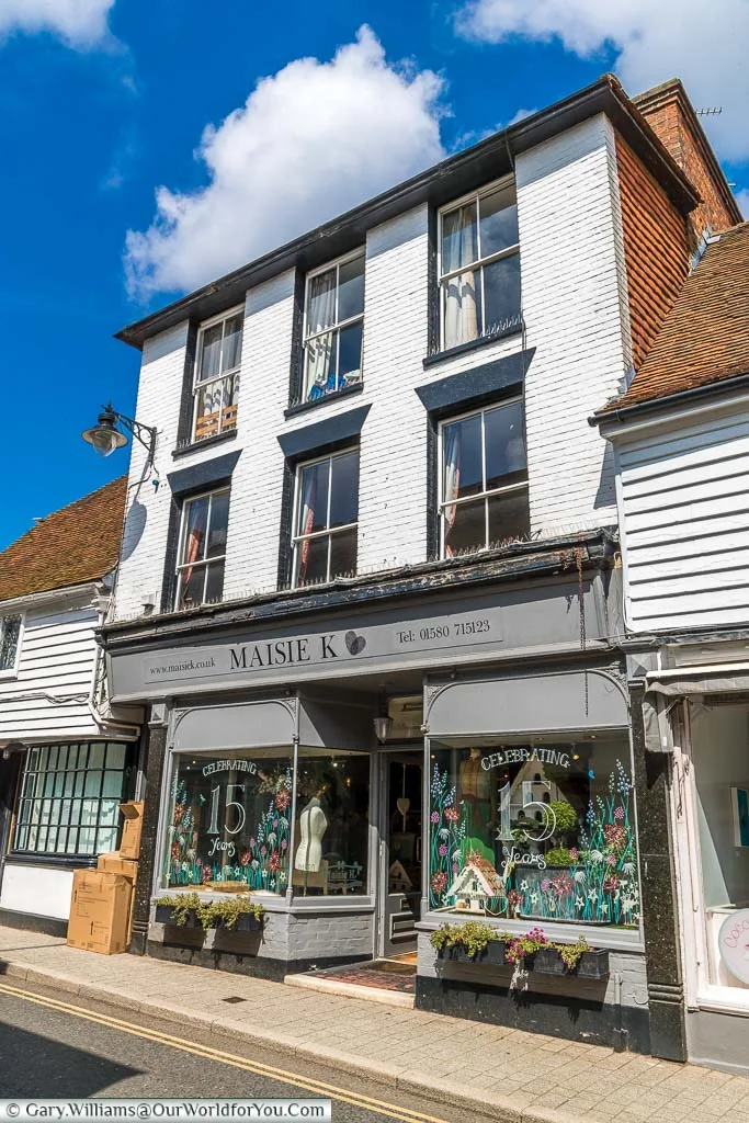 A quirky little shop in Cranbrook High Street.