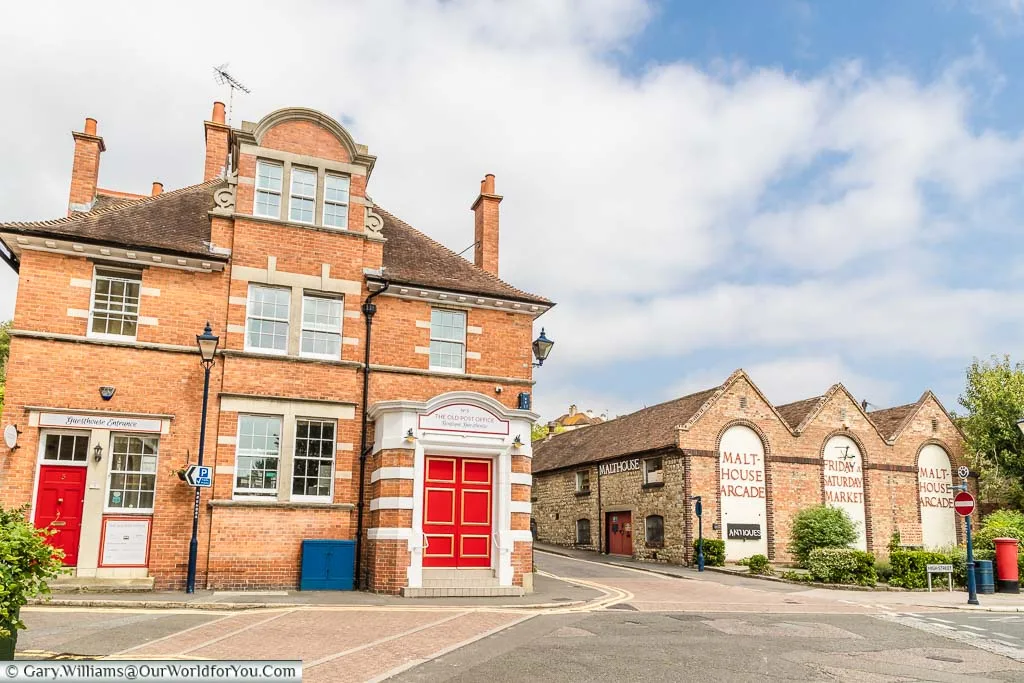 The beautiful Old Post Office and historic Malthouse, now an antiques centre, in Hythe, Kent