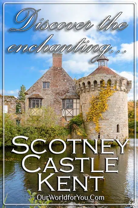 The pin image of our post - 'Discover the enchanting 14th-century Scotney Castle'