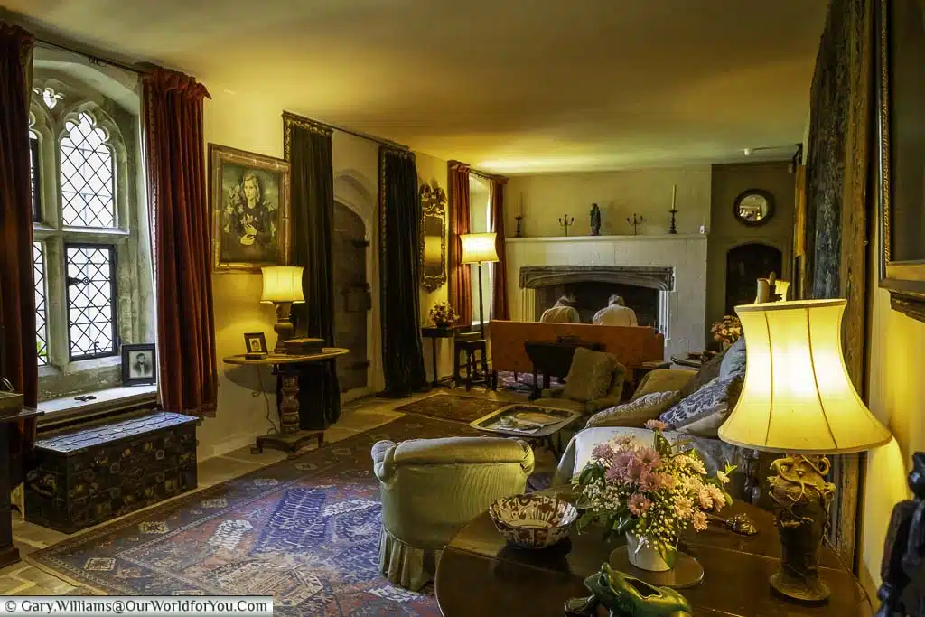 The medieval-looking garden hall room within the national trust nymans house in west sussex