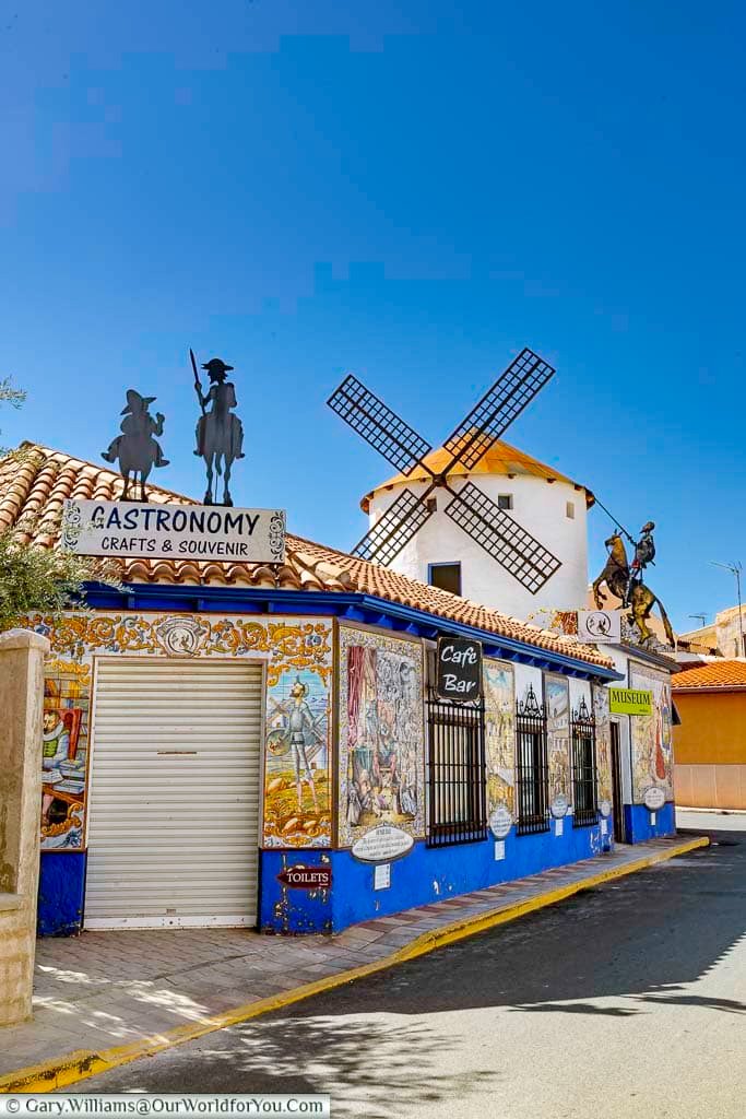 A small museum to all things don quixote in a back street in Puerto Lapice, in castile la mancha in central spain