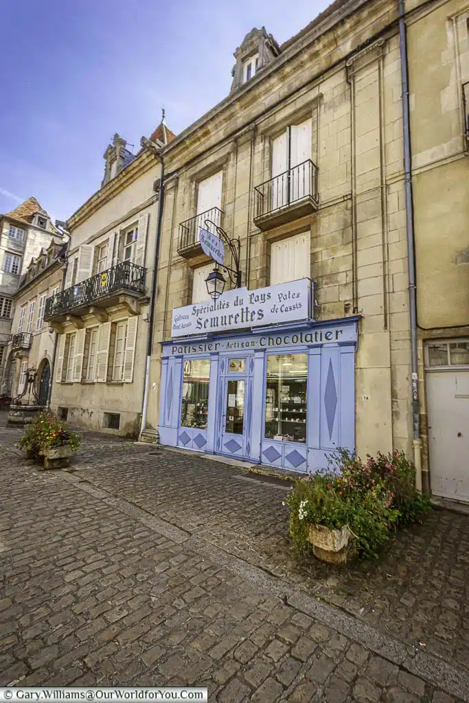 An artisan patissier and chocolatier in semur-en-auxois in the burgundy region of france