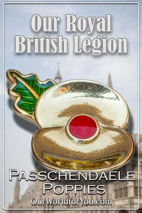 The pin image for our post - 'Our Royal British Legion Passchendaele Poppies'