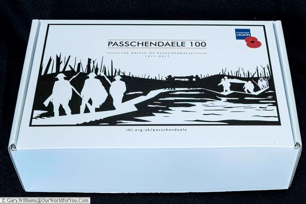 The box our royal british legion remembrance passchendaele pin