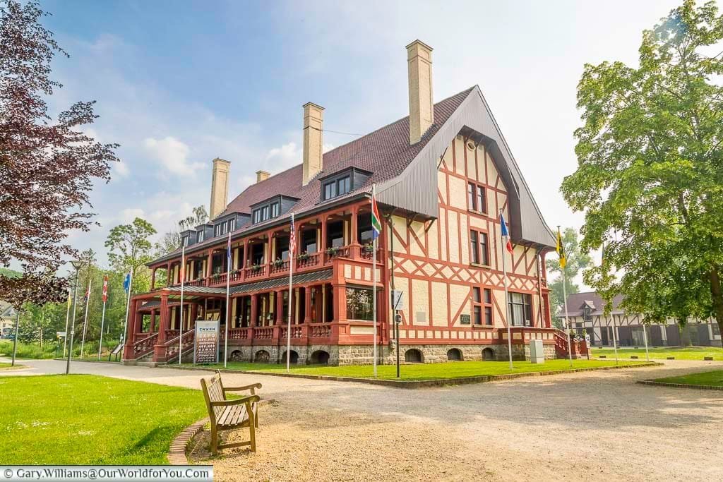 The country house that now is now home to the passchendaele museum at Zonnebeke, Belgium, close to the town of ypres