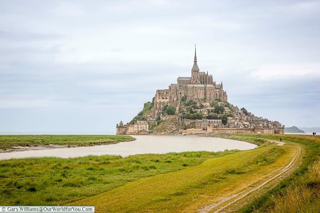 A view of Mont-Saint-Michel from our visit in 2008 before work was undertaken to improve the causeway.