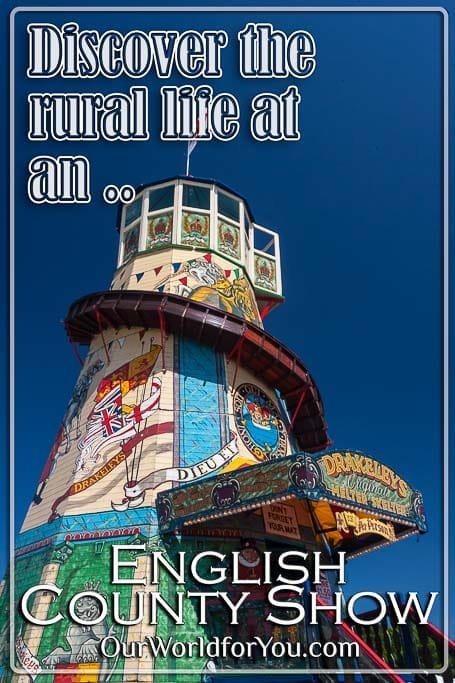 The pin image for our post - 'Discover the rural life at an English County Show'