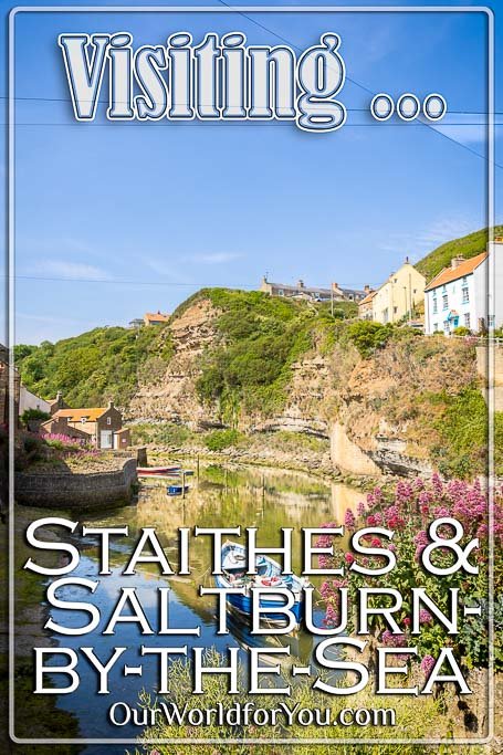 The pin image for our post - 'Visiting Staithes & Saltburn-by-the-Sea, Yorkshire