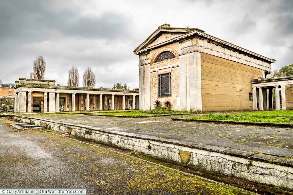The Anglian Chapel at the centre of Kensal Green Cemetery, which is now in need of restoration.